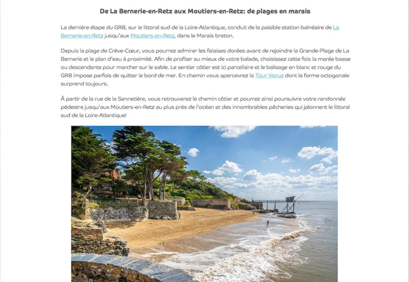 Maison Familiale La Baie 10 Ps En Cote De Jade La Bernerie-en-Retz Zewnętrze zdjęcie